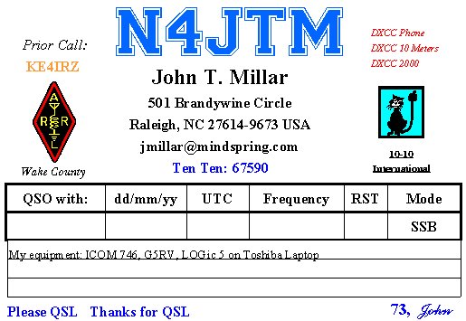 My QSL